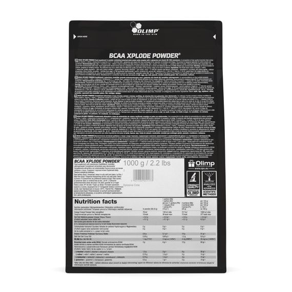 Амінокислоти Olimp BCAA Xplode Powder 1000 г, кола | Зображення 1