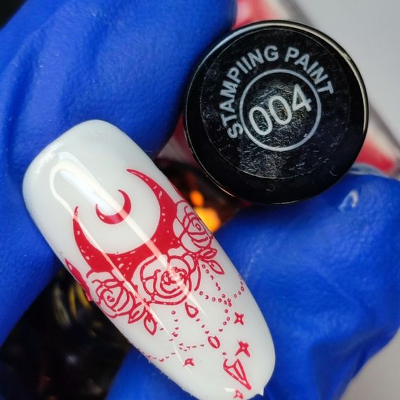 Лак-фарба Designer №04 (Коралова) Stamping Paint 9 мл | Зображення 2