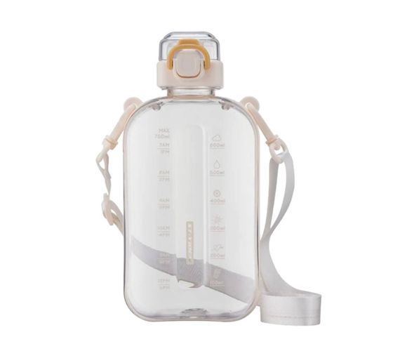 Пляшка для води із BPA-free пластику 750 мл. Бежева