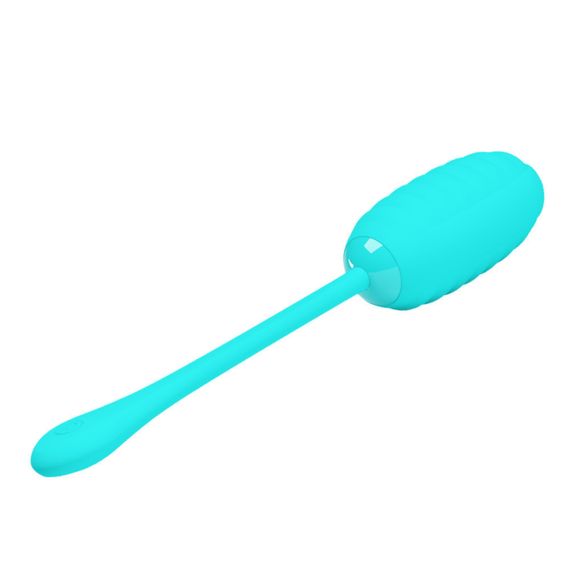 Віброяйцо Pretty Love Kirk, силіконове, блакитне, 19,7 × 3,5 см Sex Aura | Зображення 4