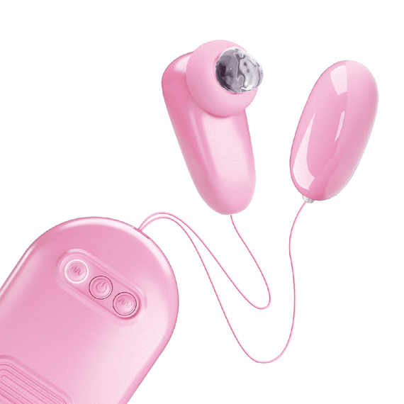 Вакуумний стимулятор із віброяйцем PRETTY LOVE — Magic Box Pink, BI-300055 Sex Aura | Зображення 1