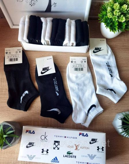 Шкарпетки низькі Nike різні кольори, чоловічі шкарпетки Найк різнокольорові, спортивні шкарпетки | Зображення 1