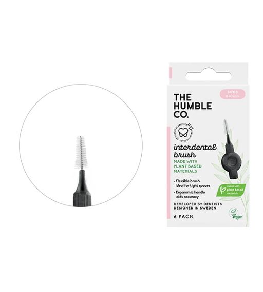 Браш інтердентальний Humble (PBID89000) з кукурудзяного крохмалю, розмір 0, рожевий, 6 шт.