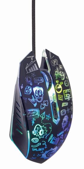 Оптична миша MUS-6B-GRAFIX-01, USB інтерфейс, пiдсвiчування | Зображення 6