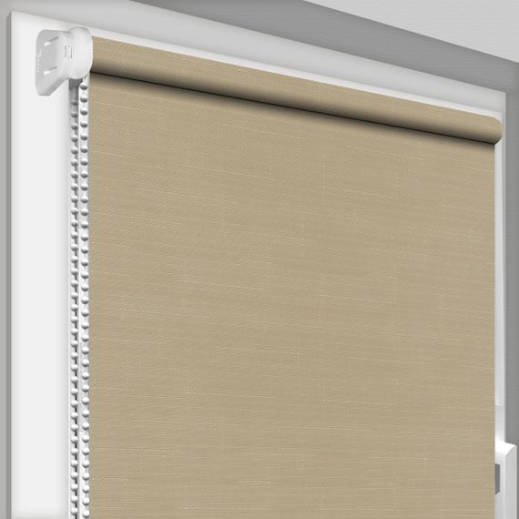 Рулонная штора Rolets Лён 1-2148-2100 210x170 см открытого типа Светло-бежевая