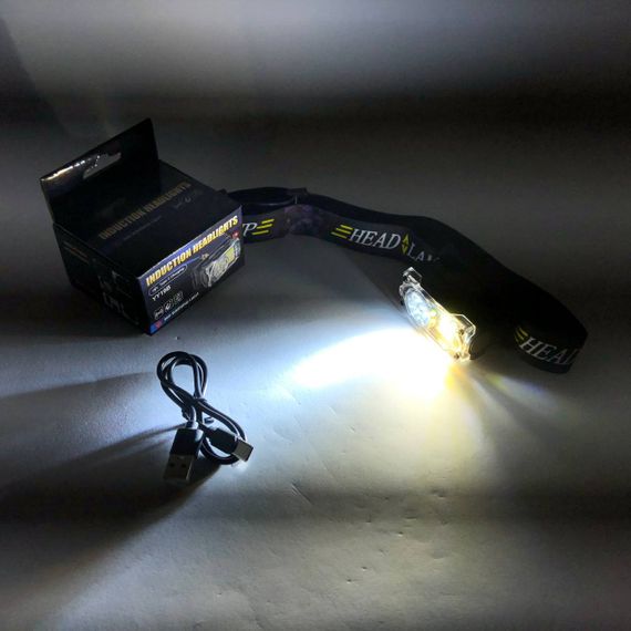 Ліхтар налобний YY-19B-3SMD+2COB(white+yellow+red), Налобний ліхтарик із usb зарядкою | Зображення 9
