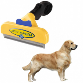 Фурмінатор для короткошерстих собак та котів з кнопкою Furminator Short Hair Large   знижка