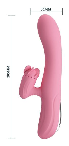 Вибратор с вращающимся стимулятором клитора Pretty Love - GINA 4 rotation 7 vibration, BW-067003-1 Sex Aura | Зображення 7