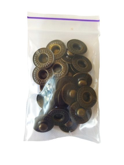 Застібка Альфа 15 мм Антік 30 шт (213659) | Зображення 5