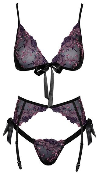Комплект білизни Bra Embroidery S/M Sex Aura | Зображення 2
