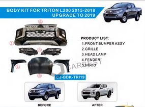 Комплект рестайлінгу апгрейда 2020 рік (комплект) для Mitsubishi L200 2015-2024 рр