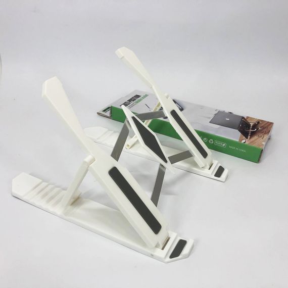 Підставка для ноутбука Multi-Position foldable bracket JC-25 8х22смСтильна підставка. Колір: білий | Зображення 2