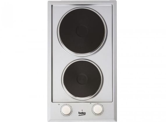 Вбудована електрична поверхня Beko HDCE32200X - доміно/чавун, 2 зони/Ширина 29 см/нержавіюча сталь (HDCE32200X)