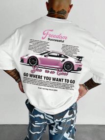 Футболка мужская с принтом повседневная S Белая