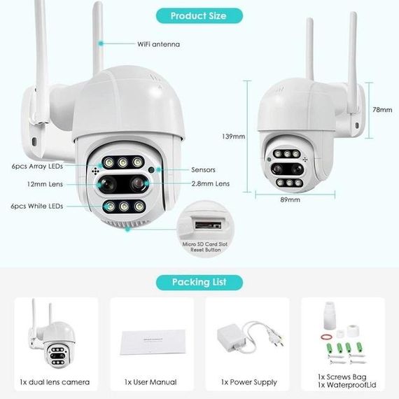 Камера відеоспостереження PTZ WiFi APP XPRO SE-62-30 (MER-15281_829) | Зображення 8