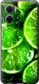 Чохол на Xiaomi Redmi Note 11E Зелені часточки лимона "852u-2634-2448"