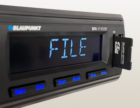 USB/SD автомагнитола Blaupunkt BPA 1119 BT с Bluetooth с синей подсветкой кнопок | Зображення 2