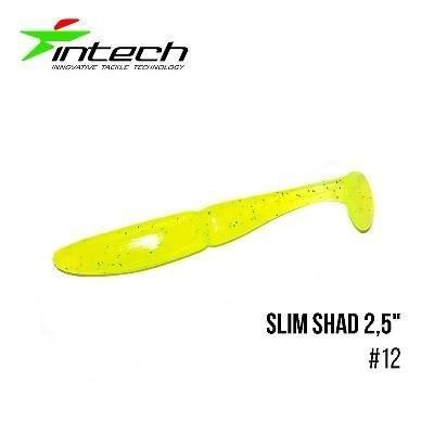 Силіконова приманка, Їстівний силікон Intech Інтеч Slim Shad 2,5"12 шт #12
