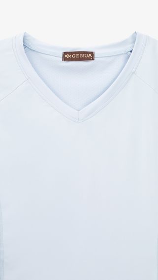 Рашгард фітнес однотонний жіночий GENUA JYWC02517 M Блакитний shop (2000999451720) | Зображення 1