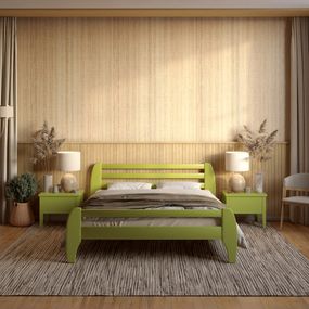 Односпальне дерев&#039;яне ліжко Mebigrand Мілан Лайм (S3050G70Y) 80х190 см (MBG-6262)