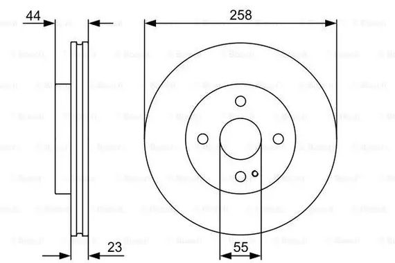 Диск гальмівний FORD KA+, MAZDA MX-5, BOSCH (0986479541) | Зображення 4