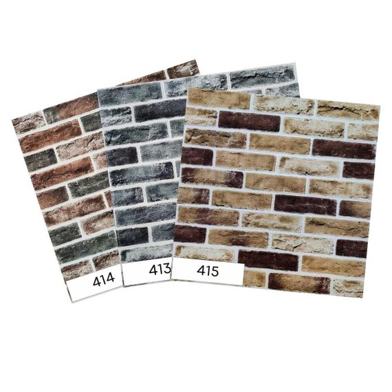 Самоклеюча 3D панель під цеглу клінкер пісочний 700x700x5мм (415) SW-00000770 | Зображення 1
