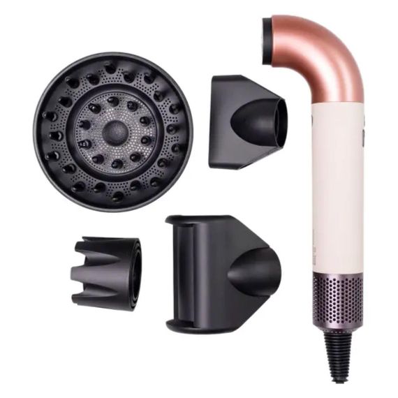 Фен стайлер Super Hairdryer мультистайлер 1600 Вт прилад для волосся з холодним гарячим повітрям 4 насадки Рожевий HP-3P | Зображення 1