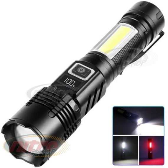 Ліхтар COB18 White Laser LED XPRO PM10 TG COB з магнітом, Power Bank, зарядка через Type-C, zoom (47148-18_265) | Зображення 3