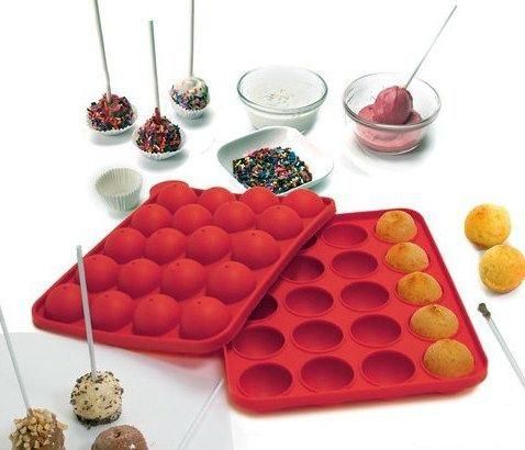 Силіконова форма для Кейк попс (CAKE POPS) 23х19см 20 осередків | Зображення 1