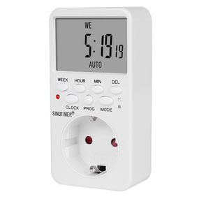 Розетка c цифровым недельным таймером Sinotimer TM519.16A,3000W,230V