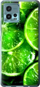 Чохол на Motorola G72 Зелені часточки лимона "852u-2859-2448"