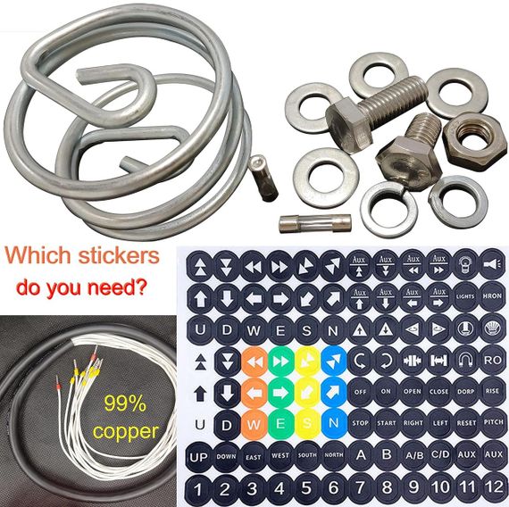 Бездротовий пульт дистанційного керування 12 В/24 В для мостового крана, електричної талі, лебідки, 4-канальний радіопередавач з п | Зображення 6