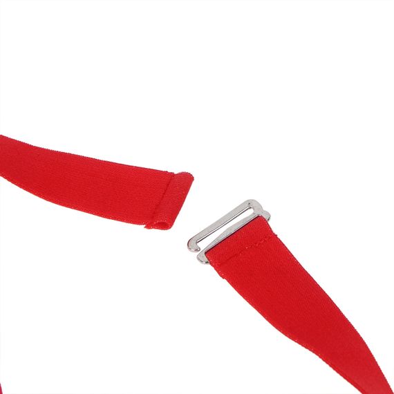 Мужские трусы с портупеей и чокером Star Night красный-черный, S sexstyle | Зображення 18