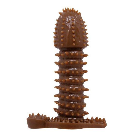Насадка-презерватив BI-016005-0902S ( коричнева ) Sex Aura | Зображення 2