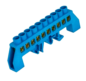 Шина универсальная изолированная «N» на DIN-рейку ШЛУ 8х12-10 синій Ny95500172