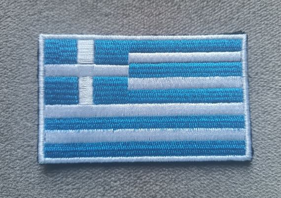 Шеврон прапорець Греція 5х8 см