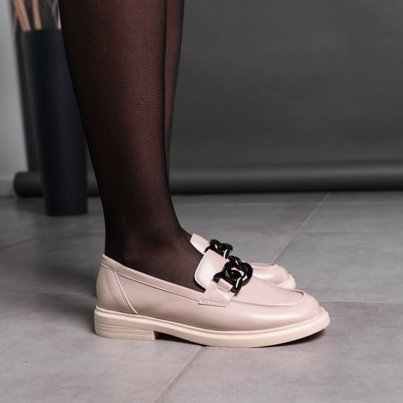 Лоферы женские Fashion Lola 3584 39 размер 25 см Бежевый | Зображення 5