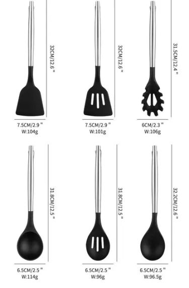 Набір кухонного приладдя 20 предметів з потрійною підставкою | Зображення 5