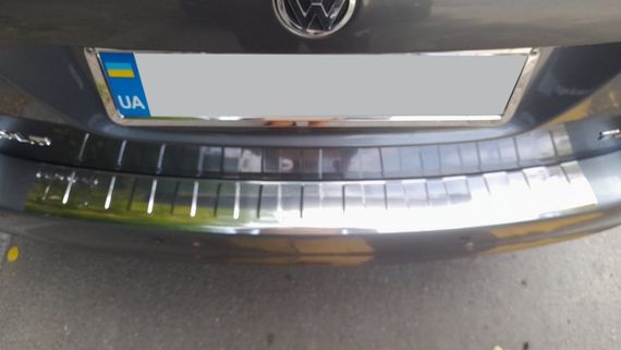 Накладка на задний бампер Carmos (SW, нерж) для Volkswagen Golf 6 | Зображення 2