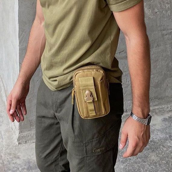 Сумка з кордури, система MOLLE. Колір: хакі | Зображення 6