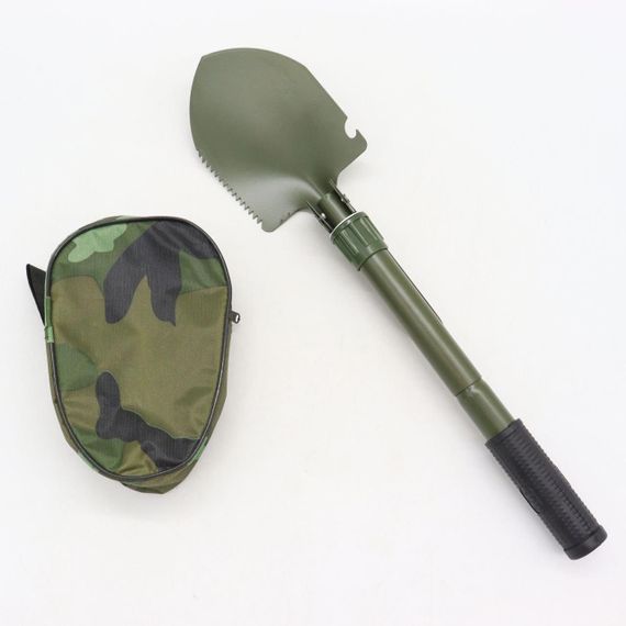 Туристическая саперная лопата с чехлом 5в1 / Тактическая складная лопата / Походная лопата | Зображення 8