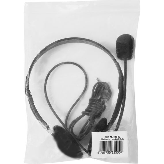Гарнітура Sandberg MiniJack Headset Bulk, 3,5мм+converter 2х3,5мм, Black | Зображення 1