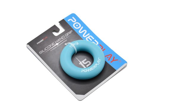 Еспандер кистьовий силіконовий Паверплей PP-4324 Hand Grip Ring Light 15 кг. Блакитний | Зображення 9