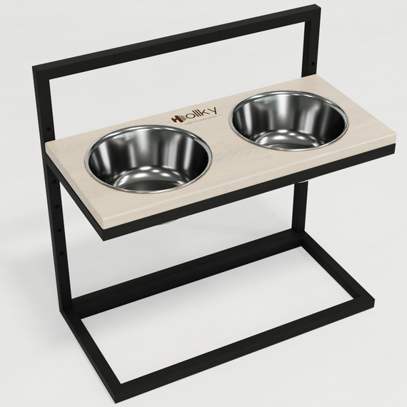 Миски на регулируемой подставке для больших собак Hollky Flex L (2 × 1.8 л) FL-502850-BLWH | Зображення 6