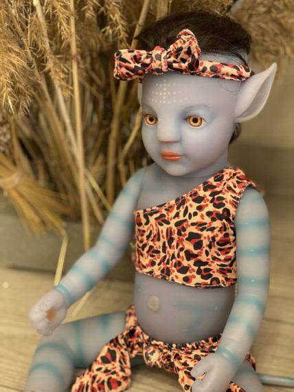 Силиконовая Коллекционная Кукла Реборн Аватар (Виниловая Кукла Аватар) Высота 55 см | Зображення 2