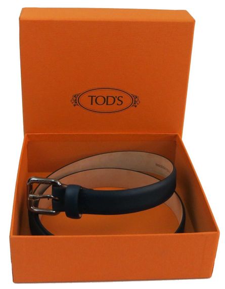 Жіночий ремінь із натуральної шкіри Tod's, Італія, синій | Зображення 8