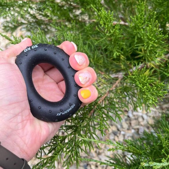 Эспандер кистевой силиконовый Паверплей PP-4338 Hand Grip Hard 30 кг. Черный | Зображення 3