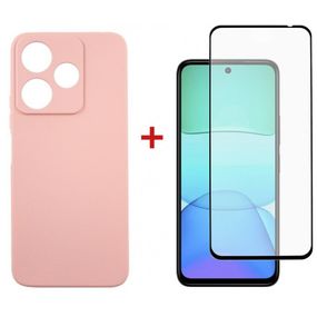 Чехол для мобильного телефона Dengos Xiaomi Redmi 13 4G Soft + Glass Pink (DG-KM-99)