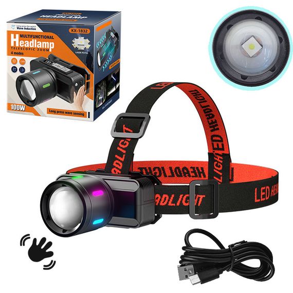 Ліхтар налобний з руховим датчиком XPRO KX-1832-TG (47284-1832_158) | Зображення 5