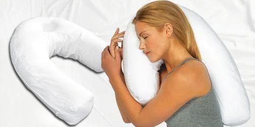 Ергономічна подушка - підкова SIDE Sleeper PRO ортопедична для шиї з простором для вуха ∙ Розумна подушка для сну на боці | Зображення 2